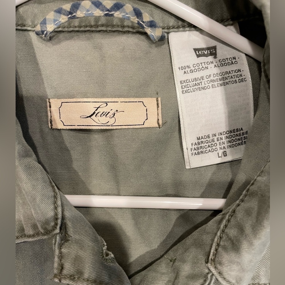 Levi's Green Jacket Size Large - Picture 4 of 4